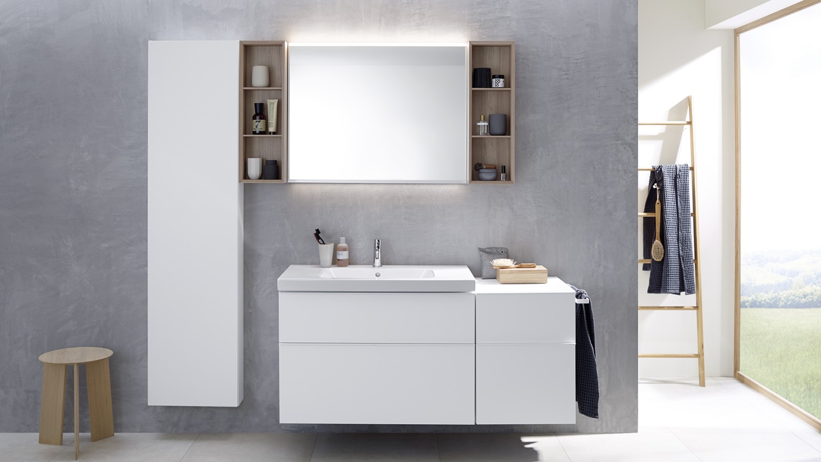 Take the line of sight into account when planning a sanitary room – concealed WC area Take the line of sight into account when planning a sanitary room – concealed WC area