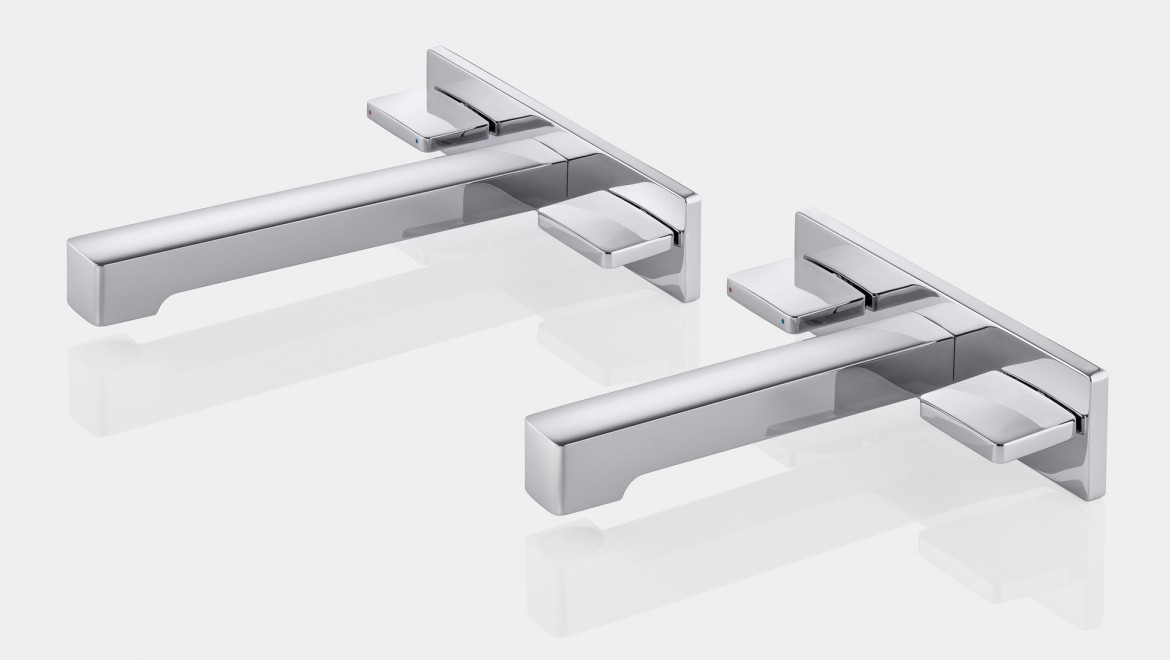 Geberit ONE taps in a square design