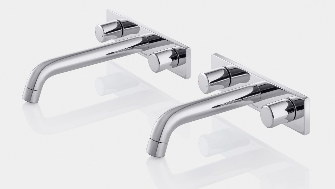 Geberit ONE taps in a round design