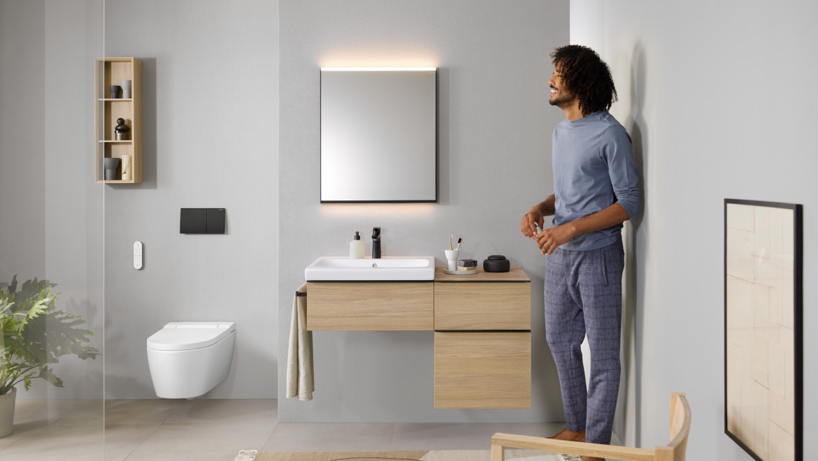 Stylish bathroom with Geberit iCon