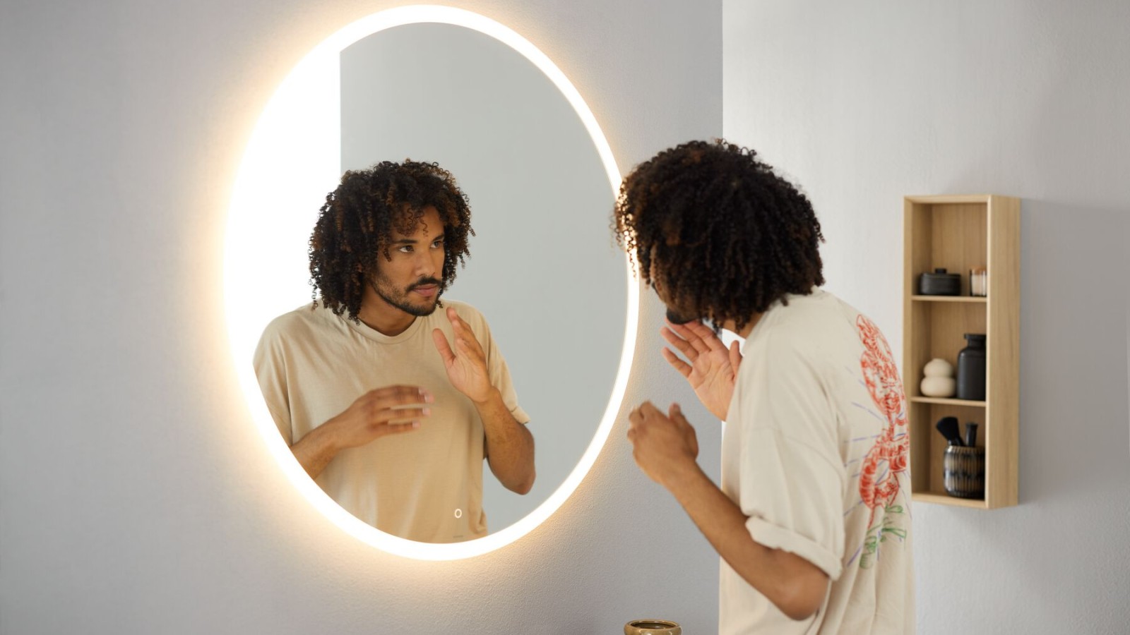 Option Round mirror 90cm Option Round mirror 90cm