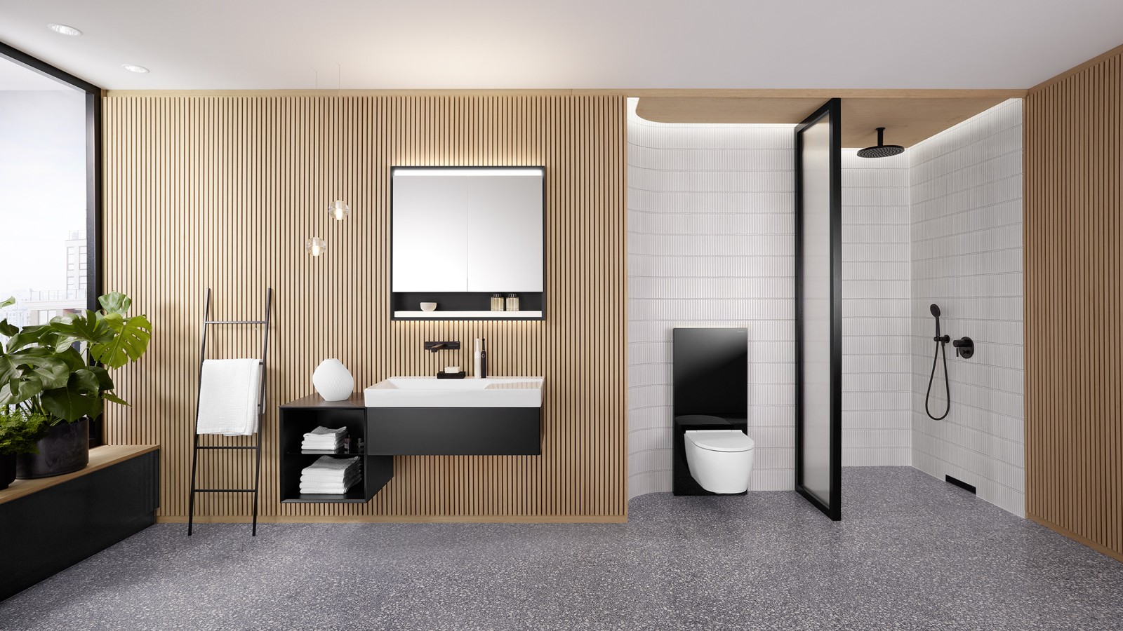 Geberit ONE bathroom series with Geberit Monolith Geberit ONE bathroom series with Geberit Monolith