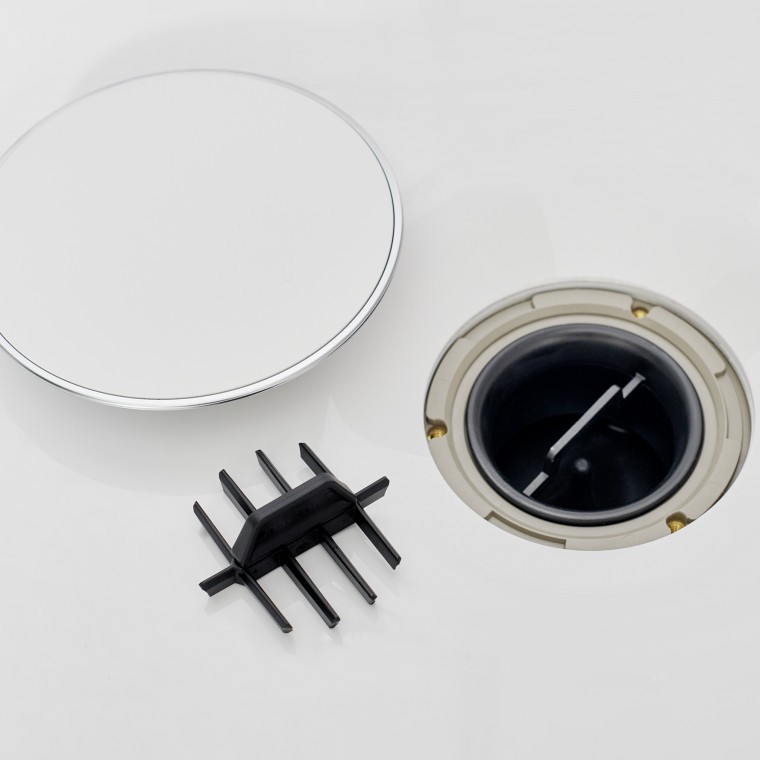 Geberit Nemea shower tray with integrated Geberit comb insert