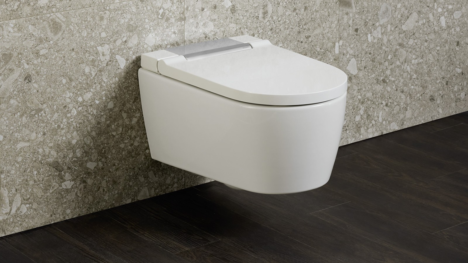 The Geberit AquaClean Sela is purist and elegant. The Geberit AquaClean Sela is purist and elegant.
