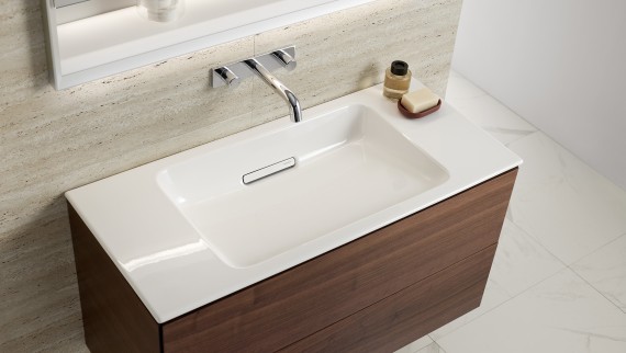 Washbasin cabinet to match the narrow washbasin