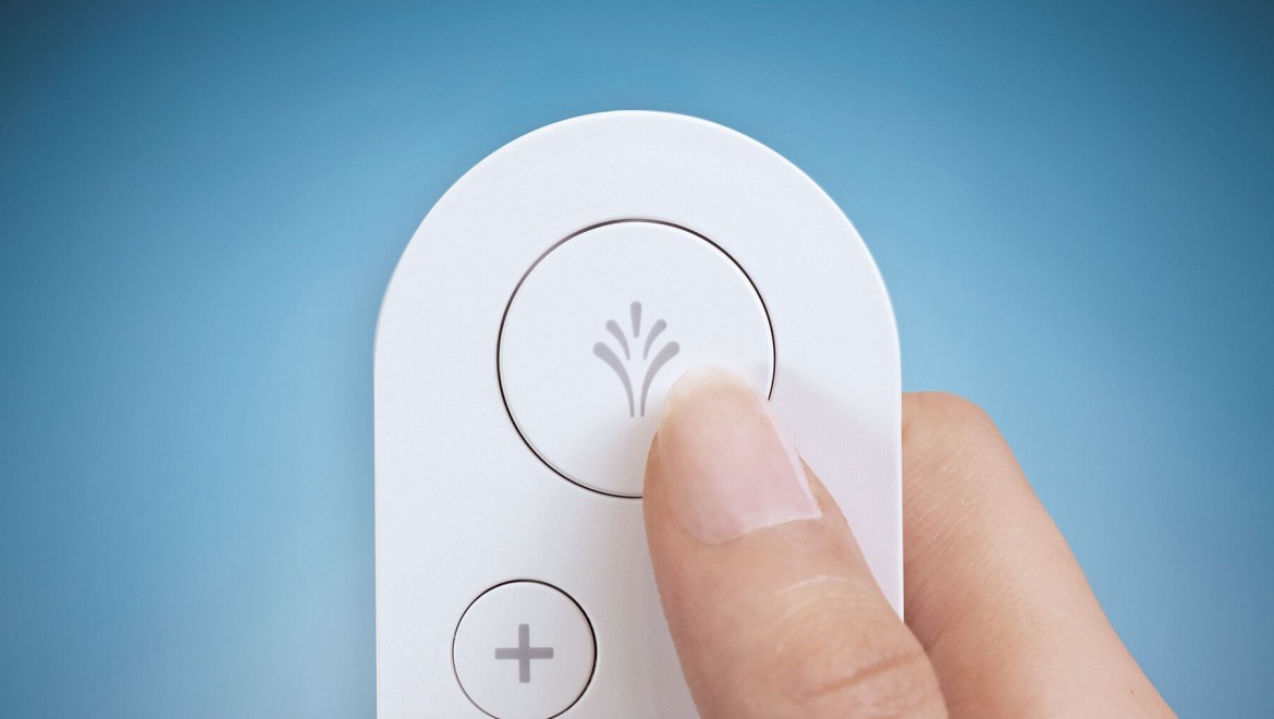 Uder-friendly remote control for Geberit AquaClean shower toilets