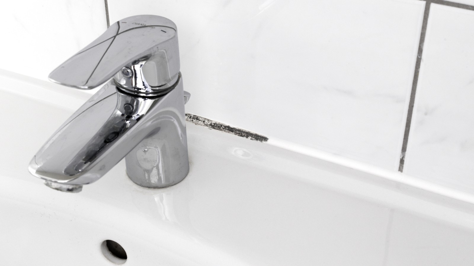 Mould in bathroom grout lines Mould in bathroom grout lines