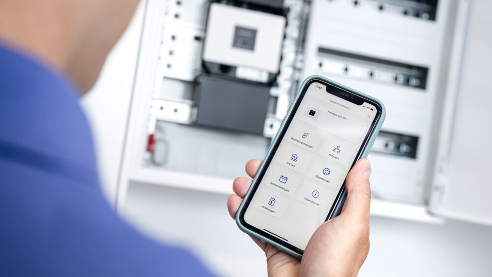 Operation of all hygiene flush units via the Geberit Control app on the Geberit Gateway Operation of all hygiene flush units via the Geberit Control app on the Geberit Gateway