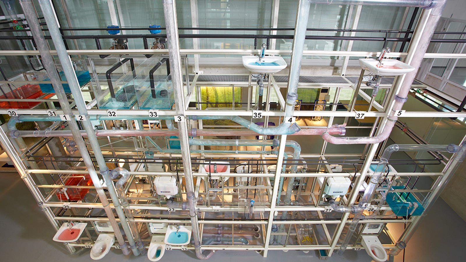 Geberit hydraulic tower Geberit hydraulic tower