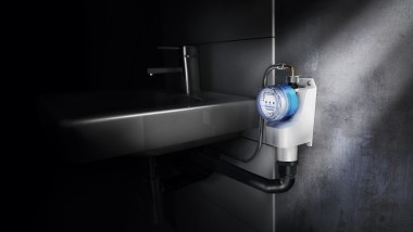 Geberit HS01 hygiene flush unit for a washbasin that is used infrequently (© Geberit)