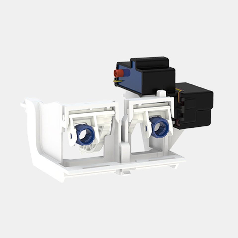 The Geberit HS05 hygiene flush unit can be combined with Sigma01 to Sigma60 actuator plates.