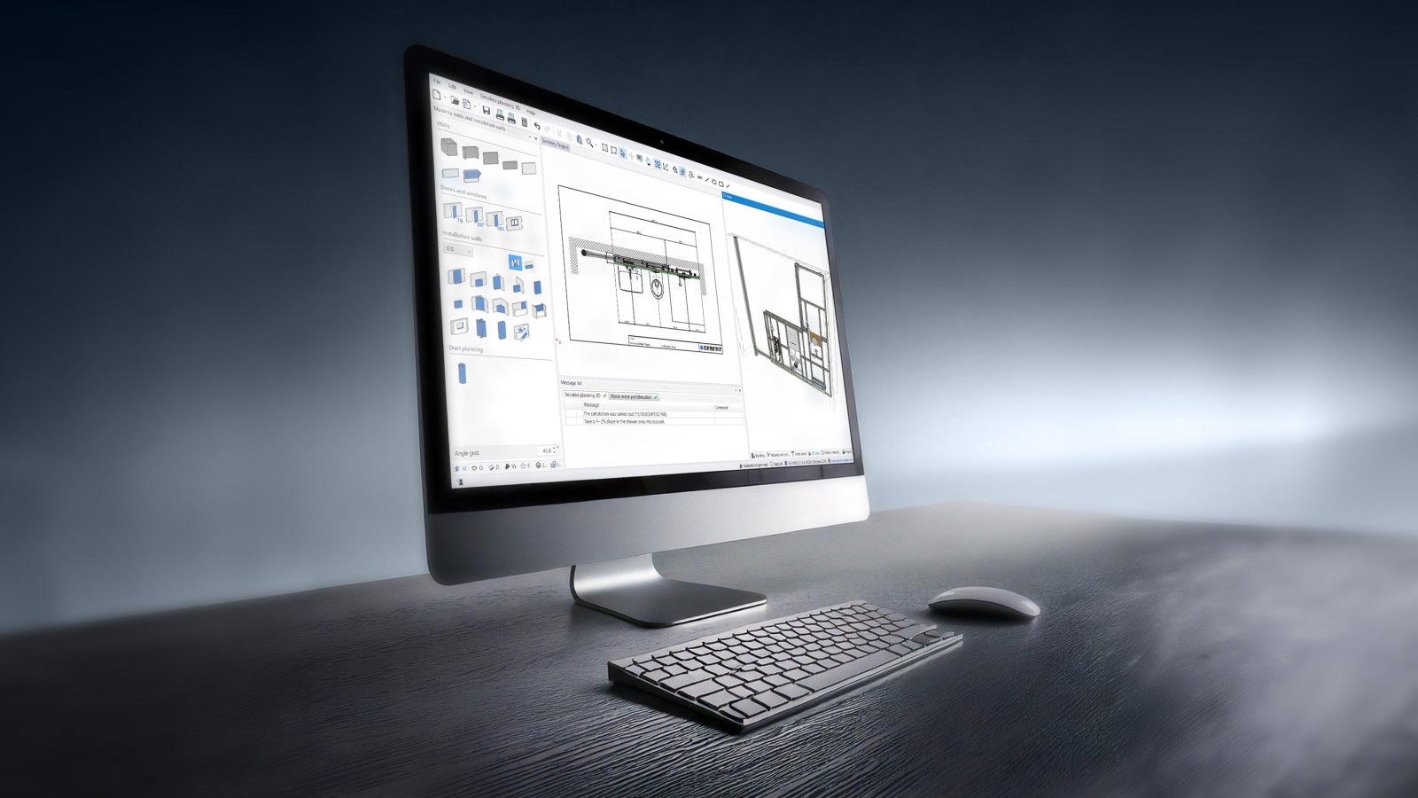 Geberit ProPlanner enables quick, easy and efficient planning of sanitary installation Geberit ProPlanner enables quick, easy and efficient planning of sanitary installation