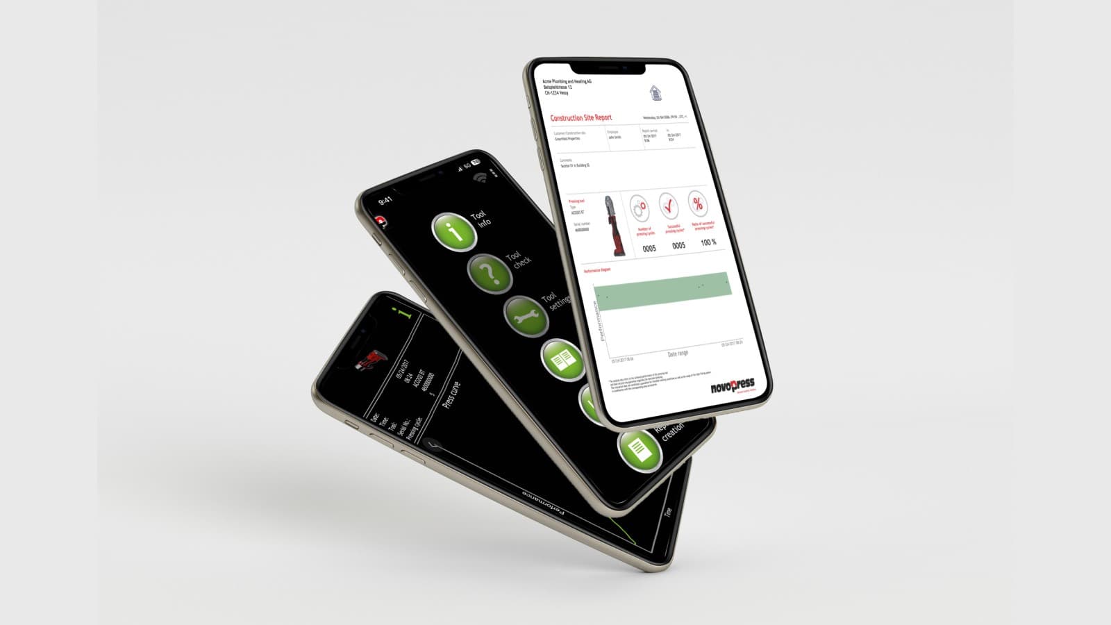 NovoCheck app for Geberit pressing tools