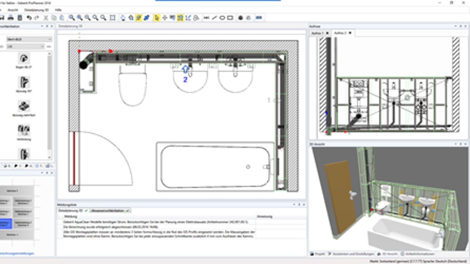 Waste water prefabrication in Geberit ProPlanner Waste water prefabrication in Geberit ProPlanner