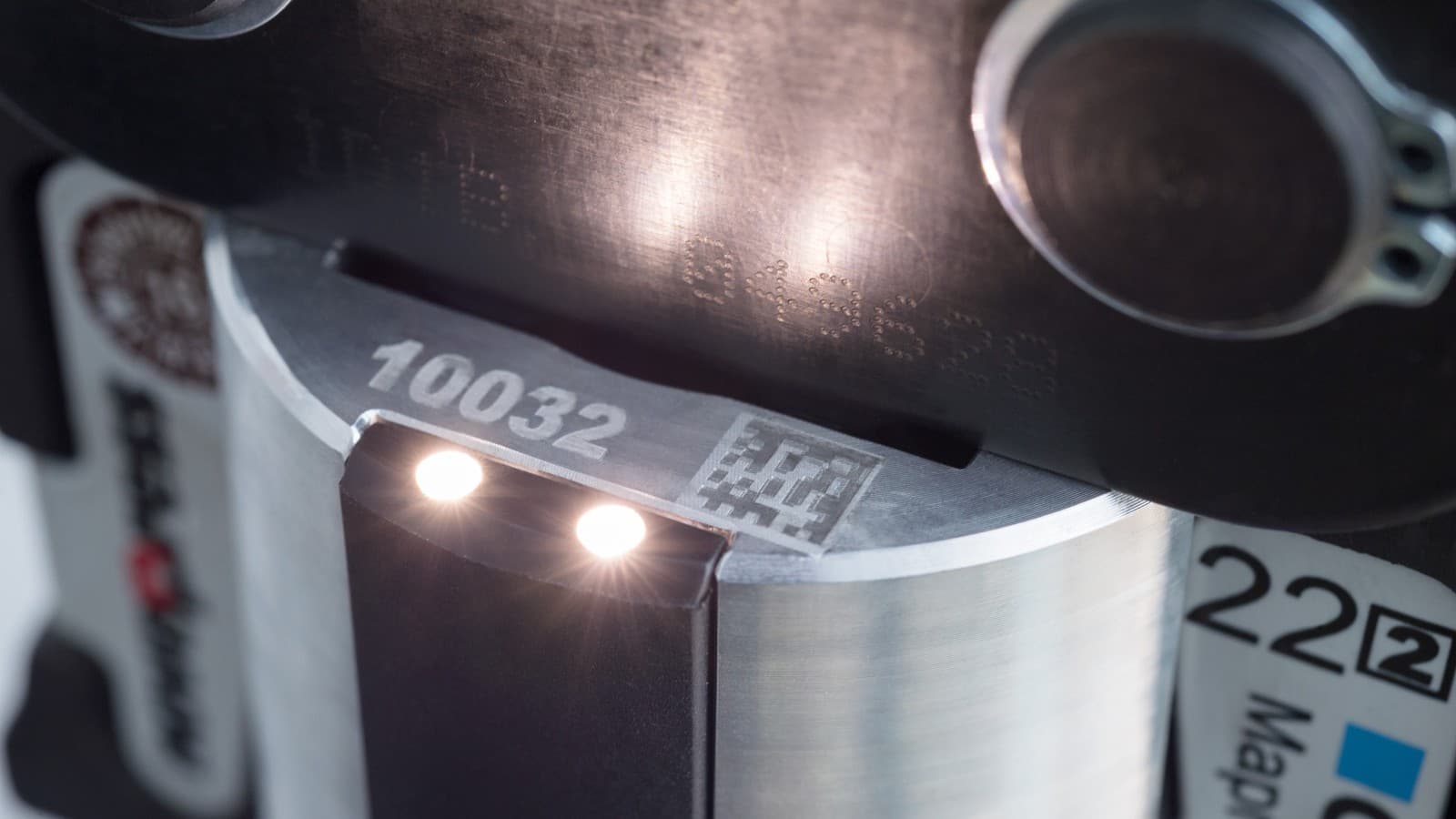 Pressing point light on Geberit pressing tools